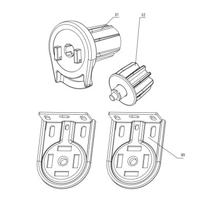 China 32mm Components Traditional Curtain Mechanism Roller Blind Mechanism Accessory Clutch Blinds Accessories For Roller Blinds for sale