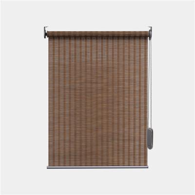 China Wholesale Horizontal Wooden Bamboo Shades Durable/Easy Clean/Sunscreen Modern Roller Design For Indoor Outdoor for sale