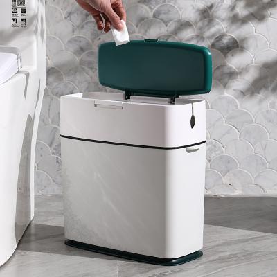 China New Viable Modern Smart Automatic Trash Bins Household Kitchens Bathroom Plastic Trash Bin for sale