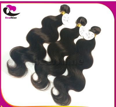 China Supreme Quality 100% Human Hair Dark Brown Brazilian Virgin Hair Body Wave No Shedding No Tangle Guaranteed for sale