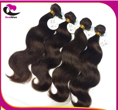 China Guangzhou 100% Human Hair Light Brown Brazilian Virgin Hair Body Wave With Same Color 4# Closures No Shedding No Tangle for sale