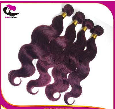 China Guangzhou Wholesale 100% Human Hair Weaving Burgundy 99J#  Brazilian Virgin Hair Body Wave With 360 Full Lace Frontal for sale