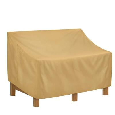 China 2-Seater Patio Waterproof Anti-UV Dirt Resistant Loveseat Bench Cover 100% Waterproof Outdoor Lawn Patio Furniture Covers 34