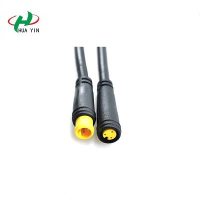 China LED Lighting M6 3pin Small Size Mini Waterproof Connector M6 3pin Connector for sale