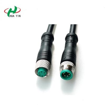 China PVC IP67 Automotive Male Female Electric Bike M8 5Pin Cable Connector Waterproof Plug for sale