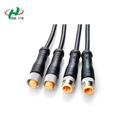 China Outdoor M8 3pin ip67 automotive female male terminal connector led lighting cable wire waterproof connector for sale