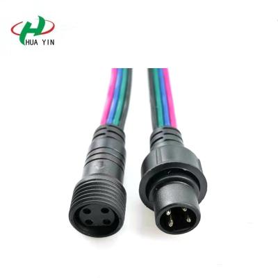 China Automotive Extension Cable Wire 4pin Tie 18awg Line Electrical Cable 4 Conductor Parallel Wire 4 Pin Connector Waterproof for sale