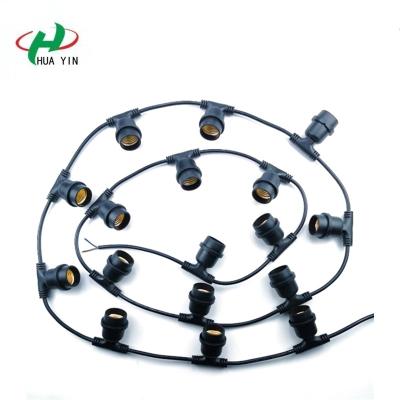 China Waterproof Outdoor Screw LED String Lights Commercial Grade E27 Bulbs Street Garden Patio Backyard Holiday Party String Lights for sale