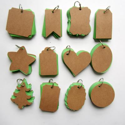 China High Quality Loose Leaf Metal Ring Die Cut Kraft Paper Memo Pad For Office for sale