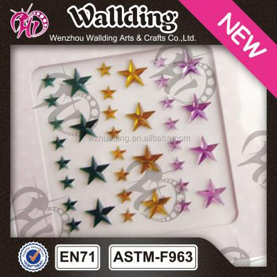 China Decorative Sticker Resin Star Shape Crystal Sticker for sale