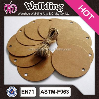 China 2015 Recyclable NEW Design Personalized Kraft Paper Hang Tag Labels for sale