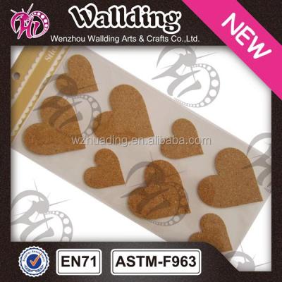 China Heart Shape Temporary Kraft Paper Sticker Labels For Bottle for sale