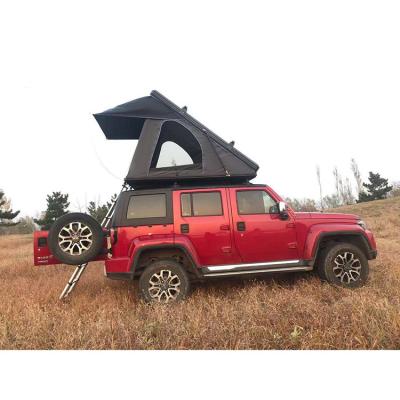 China Straight Tying Type Aluminum Hard Shell, Car Top Roof Top Tent Roof Top Camping Triangle Roof Top Tent for sale