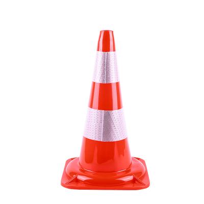 China Pavement Safety 470mm Safety Road Cone PVC Reflective Traffic Cone Safety for sale