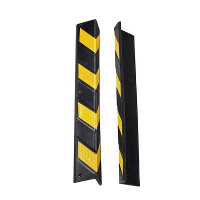 China Parking Lot Taizhou Competitive Price Black Yellow Stripes Rubber Corner Edge Protector for sale