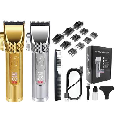 China LED Display LCD Display Electric Hair Clipper Men Rechargeable Professional Hair Trimmer for sale