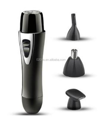 China IPX7waterproof/4 in1 fully waterproof 4 in1 nose nose ear hair trimmer lady electric professional shaver facial trimmer for sale