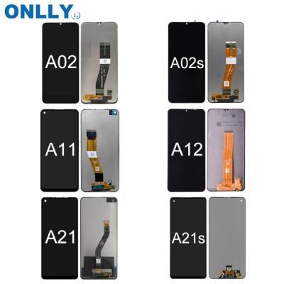 China Phone Para lcd repair pantallas display screen for original Samsung A02 A02S A12 A11 A21 A21S A32 ekran lcd replacement for sale