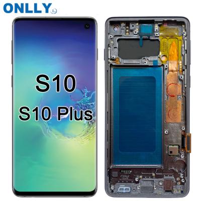 China pantalla s10 plus for samsung s10 lcd for samsung s10 plus lcd screen mobile for samsung galaxy s10 lcd display s10 for sale