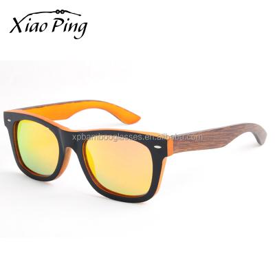 China Fashion sunglasses promotion cheap polarized glass bamboo sunglasses custom logo for sale