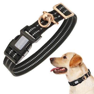 China Wholesale Custom Reflective Adjustable Heavy Duty Dog Collar Quick Release Dog Collar For Daily Walking for sale