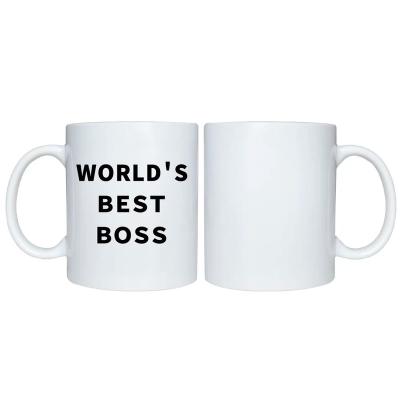 China Stocked Logo of Wholesale DIY 11oz Plain White Porcelain Plain Custom Logo Sublimation Empty Ceramic Mug for sale