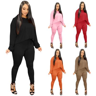 China BLF127 new arrival autumn/winter women's breathable casual style in solid color pants two-piece long-sleeved suit for sale