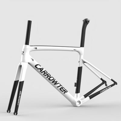 China Road Bikes Rim Brake Road Carbon Fiber Frameset Speed ​​Bike Frame CARROWTER CJH06 BB68/BB30/PF30 T1000 Racing Bicycle Custom Logo DPD Ship for sale