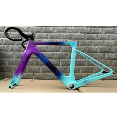 China Road Bikes 2023 OSTRO Road Frame Carbon Bicycle Frameset T47 Handlebar Speed ​​Bike Frame Disc Brake Bicycle XDB DPD UPS Racing Custom Logo for sale