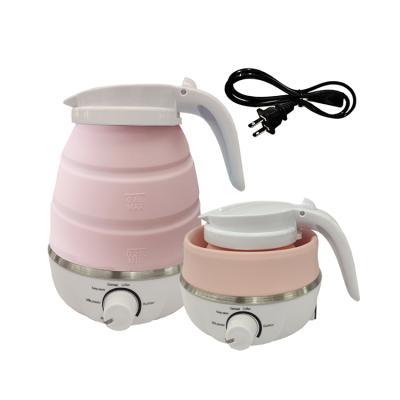 China Keep Warm Silicone Portable Electric Convenient Travel Kettle Folding Travel Electric Kettle for sale