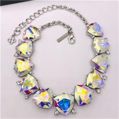 China Euramerican Luxury Crystal Necklace High Quality CLASSIC Retro Style Crystal Niche for sale