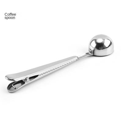 China Sustainable New Product Wholesale stainless steel multifunctional food sealing clip coffee measuring spoons for sale