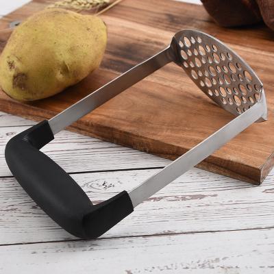 China Sustainable High Quality Kitchen Tools 2021 Stainless Steel Mash Potato Masher and Crusher Potato Press for sale