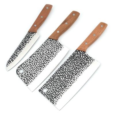 China 2022 New Product Kitchen Accessories Stainless Steel Handle Sustainable Wooden Kitchen Knife for sale