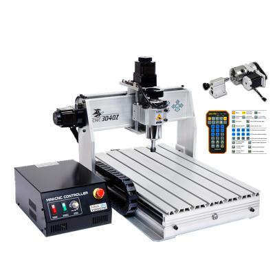 China Construction Material Stores Mini Mini 3040 Spindle Control 300W Spindle Tool CNC Milling Machine 4axis CNC Auto-Checking Metal Engraving Machine for sale