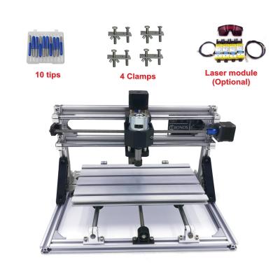 China Mini PRO Package CNC 1610/2418/3018 Engraving Machine PCB Milling Machine Water Cooled Disassembled Desktop Wood Carving Machine for sale