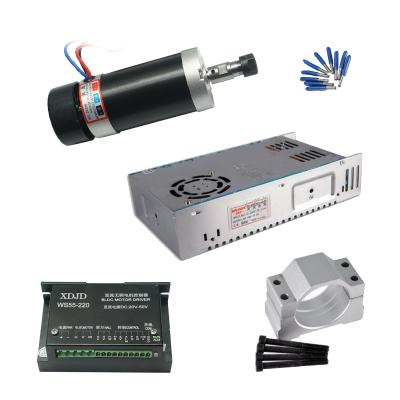 China Building Material Shops ER11 500W Spindle CNC Machine Router 55MM Flange Stepper Motor Driver Power Supply 3.175mm CNC Engraving Tools for sale