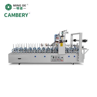 China Building Material Shops User friendly design profile wrapping wood machine cold glue wood cold glue fiber cloth panel laminating machine for sale