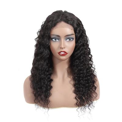 China Wholesale Brazilian Deep Wave Hd Mix Body Wave Virgin Blonde Men 100% Human Hair 50 Inches Large Lace Front Fringe Wig for sale