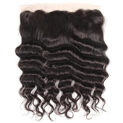 China Factory Hot Selling 100% Virgin Human Hair13x4/13x6 HD Lace Frontal Closure Straight, Raw Cuticle Aligned Brazilian Hair Closure for sale