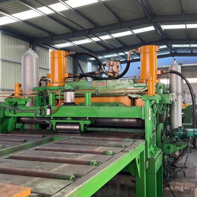 China Metal Coil Form Metal Uncoiling And Leveling Production Line / Shear Cut To Length Line Extended Straightened And Leveled Product Un for sale