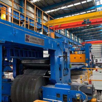 China Metal Coil Form Metal Uncoiling And Leveling Production Line / Shear Cut To Length Line Extended Straightened And Leveled Product Un for sale