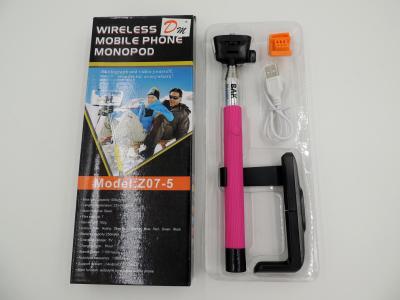 China Silicone Hand-Position of Bluetooth  Selfie Stick with Remote Button , Packaging Box Available for sale