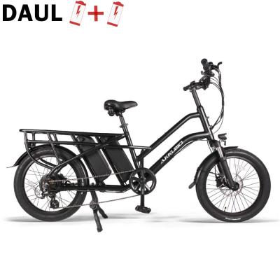 China Akkubici 48v 250/350W motor electric cargo bike aluminum alloy ebike brushless rear dual cargo battery for sale