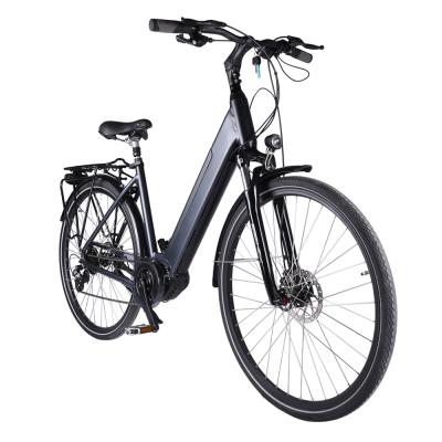 China Aluminum Alloy China Factory 700C Tire e Bike 120km Range 25km/h 8 Speed ​​36V 250W Aluminum Alloy City Electric Bicycle for sale