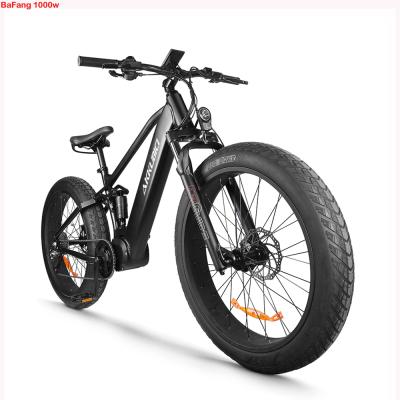 China Akkubici Snow Bike 26inch BaFang 48V 750W Electric Bike Aluminum Alloy Mid Motor 12.8Ah Fat Tire for sale