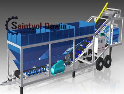 China 40 CBM/Hr Mobile Concrete Batching Plant Mixing Plant China Maufacturer for sale