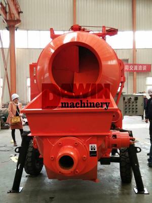 China Effective Self Loading Concrete Mixer with Pump with 450L Drum and 30m3 Pumping System for sale