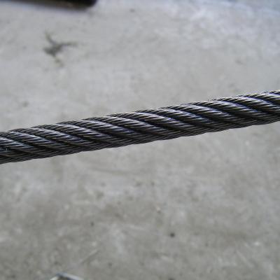 China Steel Wire Rope For Elevator Ungalvanized Steel Wire Rope For Elevator 8x19S+FC for sale