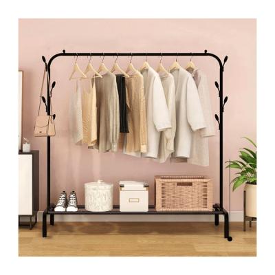 China Modern Home Furniture Bedroom Pole Clothing Display Stand Single Hanger Rack for sale